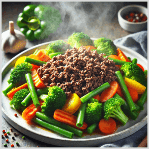Carne Moída com Mix de Legumes