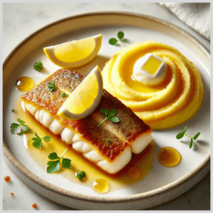 Filé de Tilápia com Purê de Mandioquinha