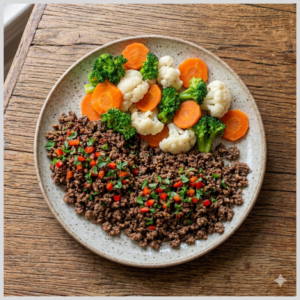 Carne Moída com Mix de Legumes