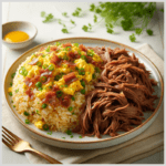 Carne Desfiada com Arroz Maluco