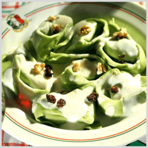 Conchiglione Verde de Ricota e Castanhas