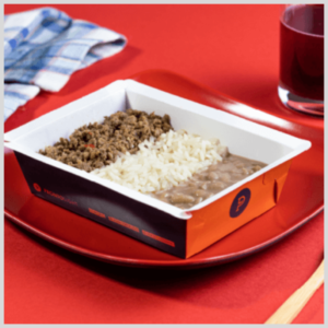 Carne Moída com Arroz Branco e Feijão Carioca